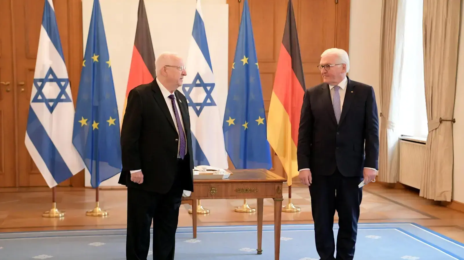 נשיא המדינה, ראובן ריבלין במהלך ביקורו המדיני בגרמניה 16 במרץ 2021 נשיא המדינה, ראובן ריבלין במהלך ביקורו המדיני בגרמניה 16 במרץ 2021