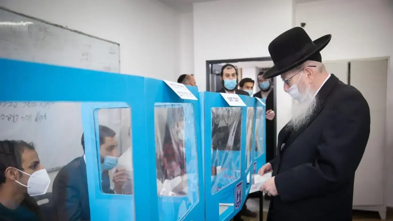 שר השיכון ח”כ יעקב ליצמן הצביע כעת בקלפי בירושלים, 23 במרץ 2021 שר השיכון ח”כ יעקב ליצמן הצביע כעת בקלפי בירושלים, 23 במרץ 2021