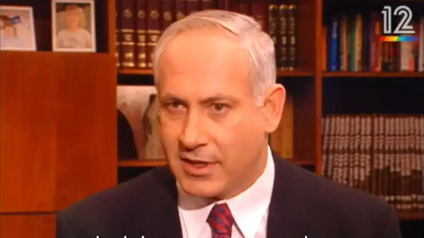 בנימין נתניהו בתוכנית "עובדה" ב-1997 בנימין נתניהו בתוכנית "עובדה" ב-1997