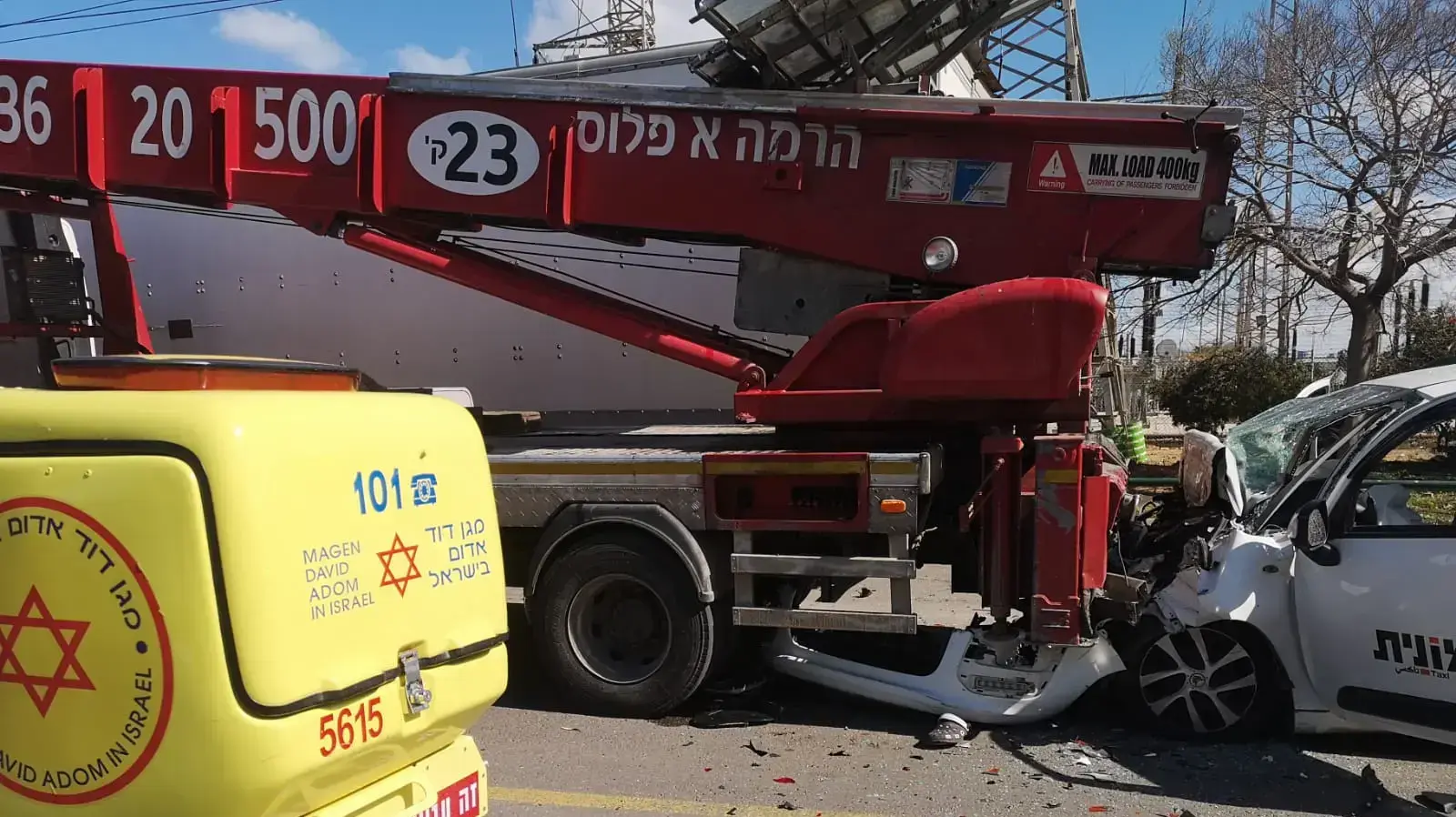 זירת התאונה בחולון זירת התאונה בחולון
