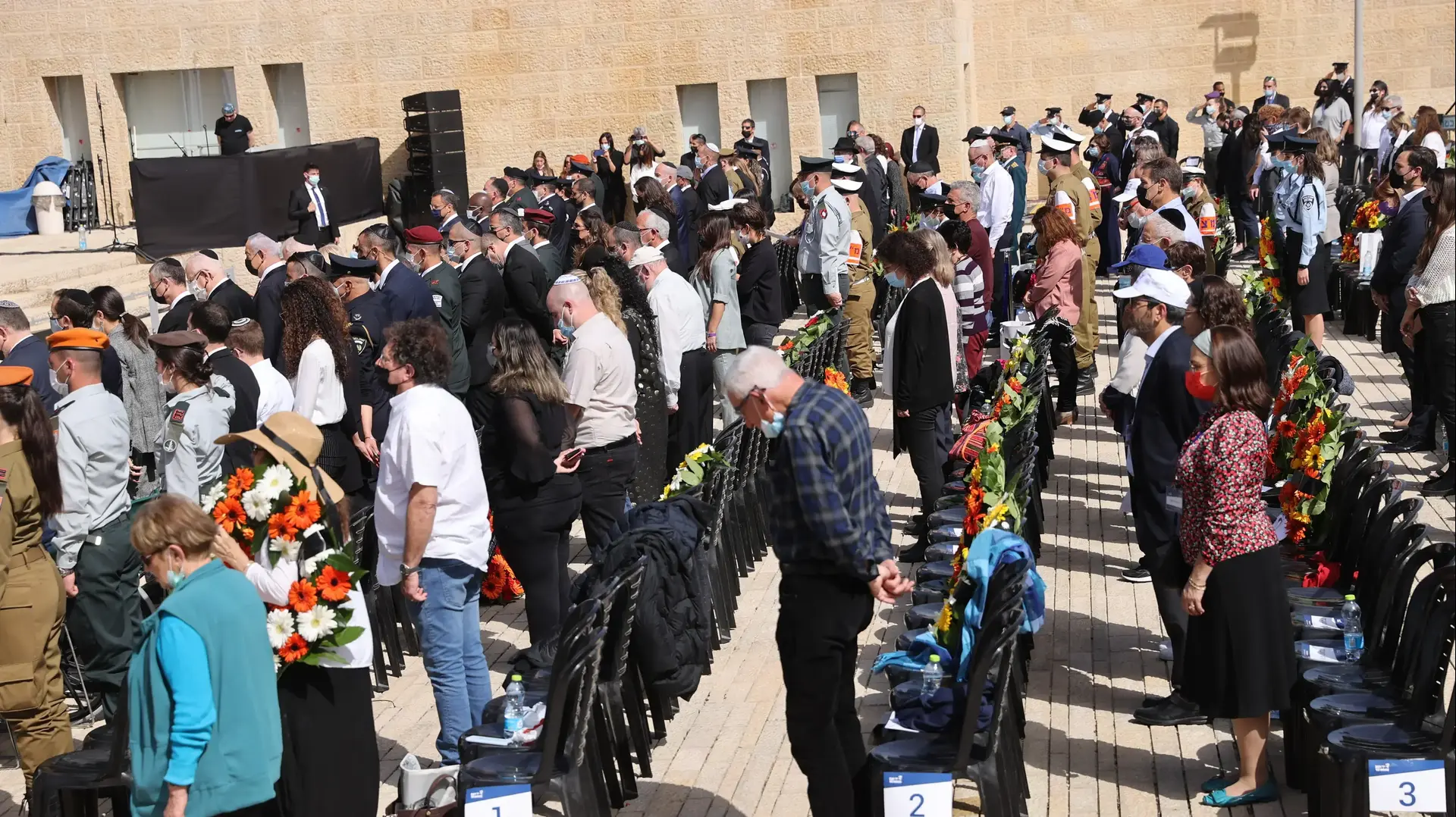 טקס הנחת הזרים ביום הזיכרון לשואה,"יד ושם", 8 באפריל 2021 טקס הנחת הזרים ביום הזיכרון לשואה,"יד ושם", 8 באפריל 2021