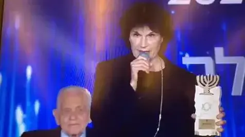 מיכל בת אדם בטקס פרס ישראל. 11 באפריל 2021