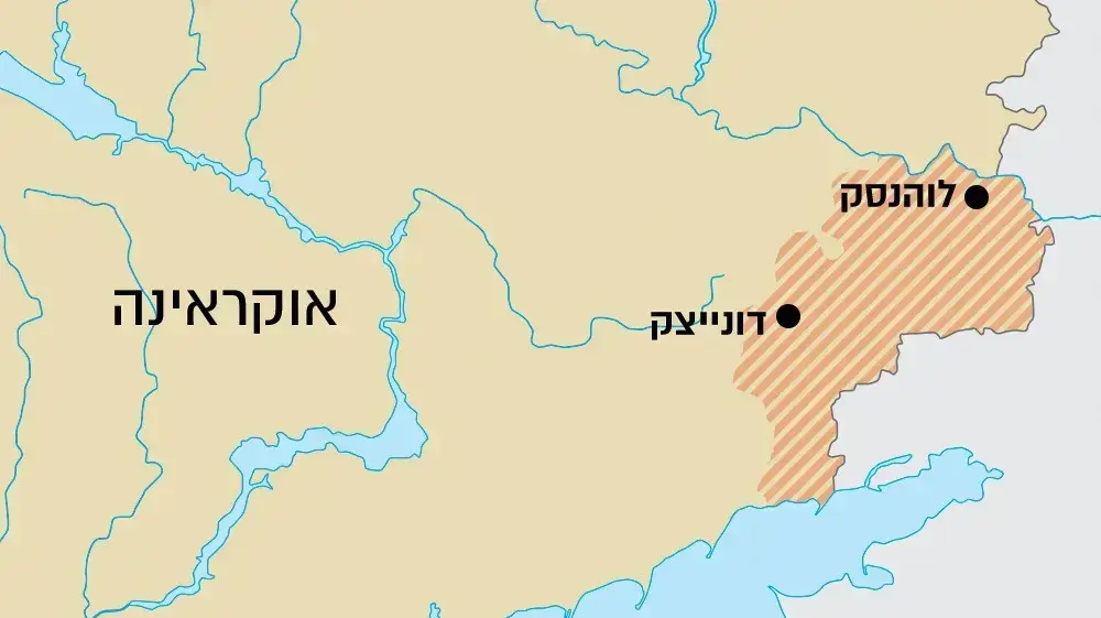 מפת הסכסוך במזרח אוקראינה מפת הסכסוך במזרח אוקראינה