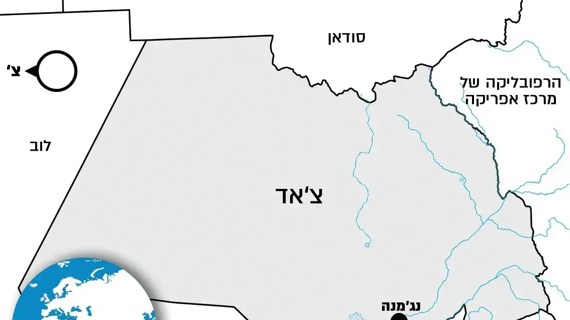 מפת צ'אד מפת צ'אד