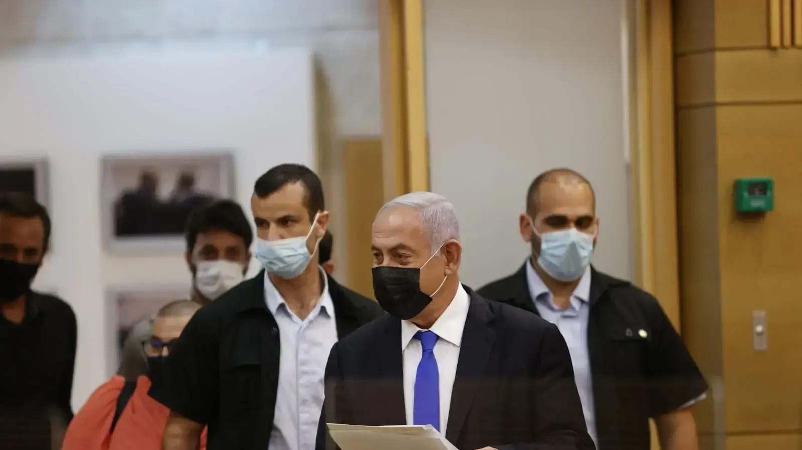 רה"מ, בנימין נתניהו במהלך הצהרה לתקשורת בכנסת 21 באפריל 2021 רה"מ, בנימין נתניהו במהלך הצהרה לתקשורת בכנסת 21 באפריל 2021