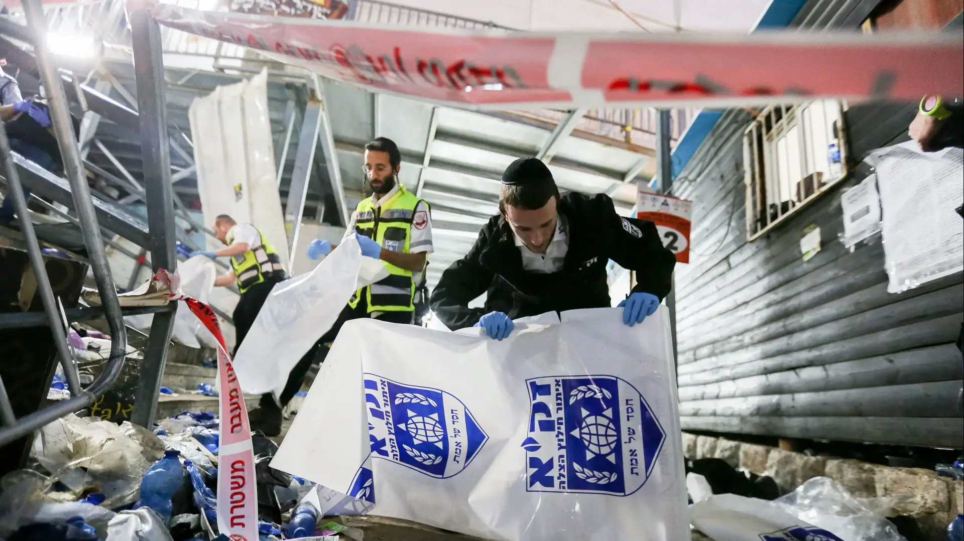זירת האסון במירון, 30 באפריל 2021 זירת האסון במירון, 30 באפריל 2021