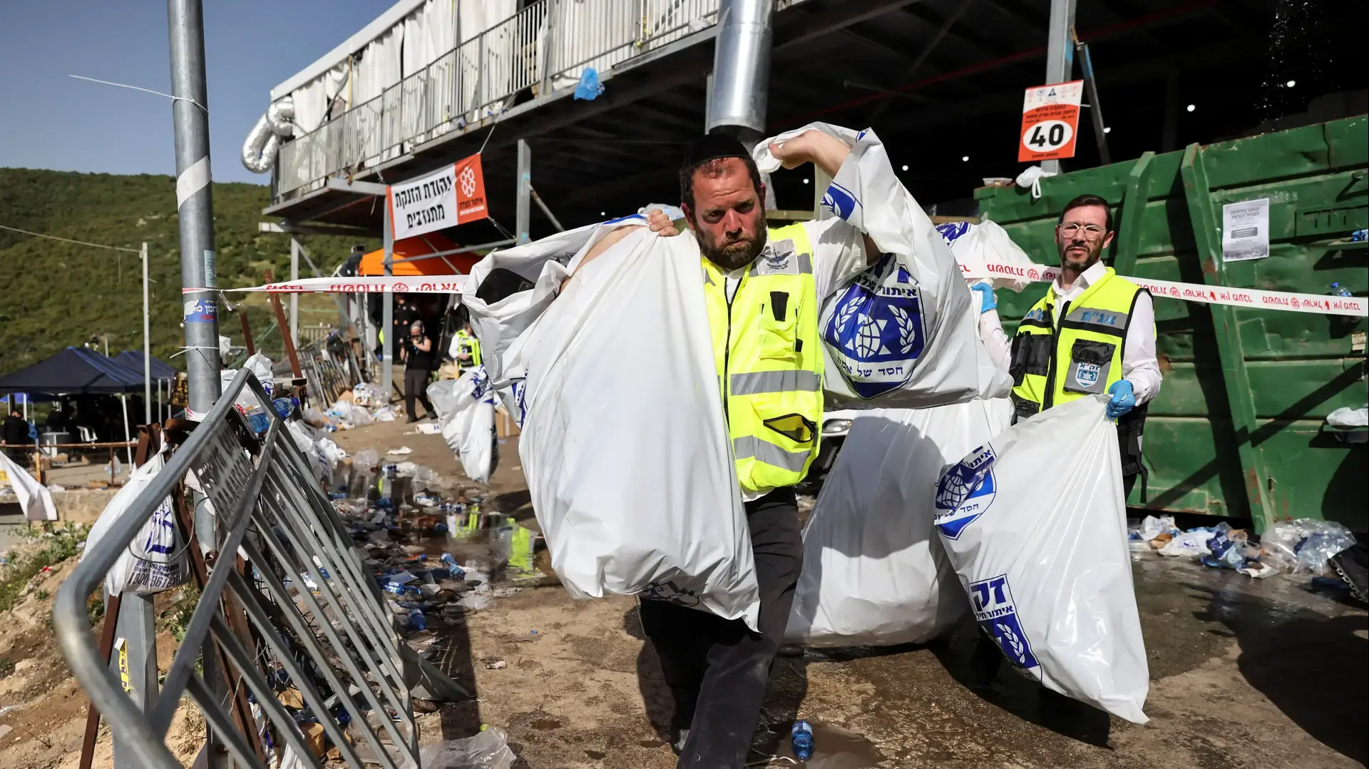 זירת האסון במירון, 30 באפריל 2021 זירת האסון במירון, 30 באפריל 2021