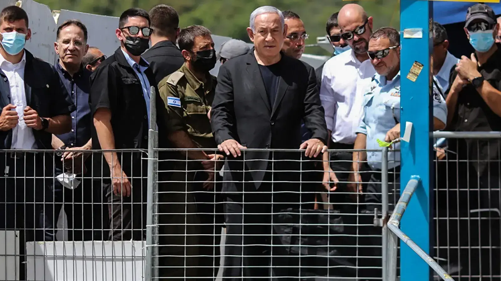 ראש הממשלה בנימין נתניהו בזירת האסון בהר מירון, 30 באפריל 2021 ראש הממשלה בנימין נתניהו בזירת האסון בהר מירון, 30 באפריל 2021