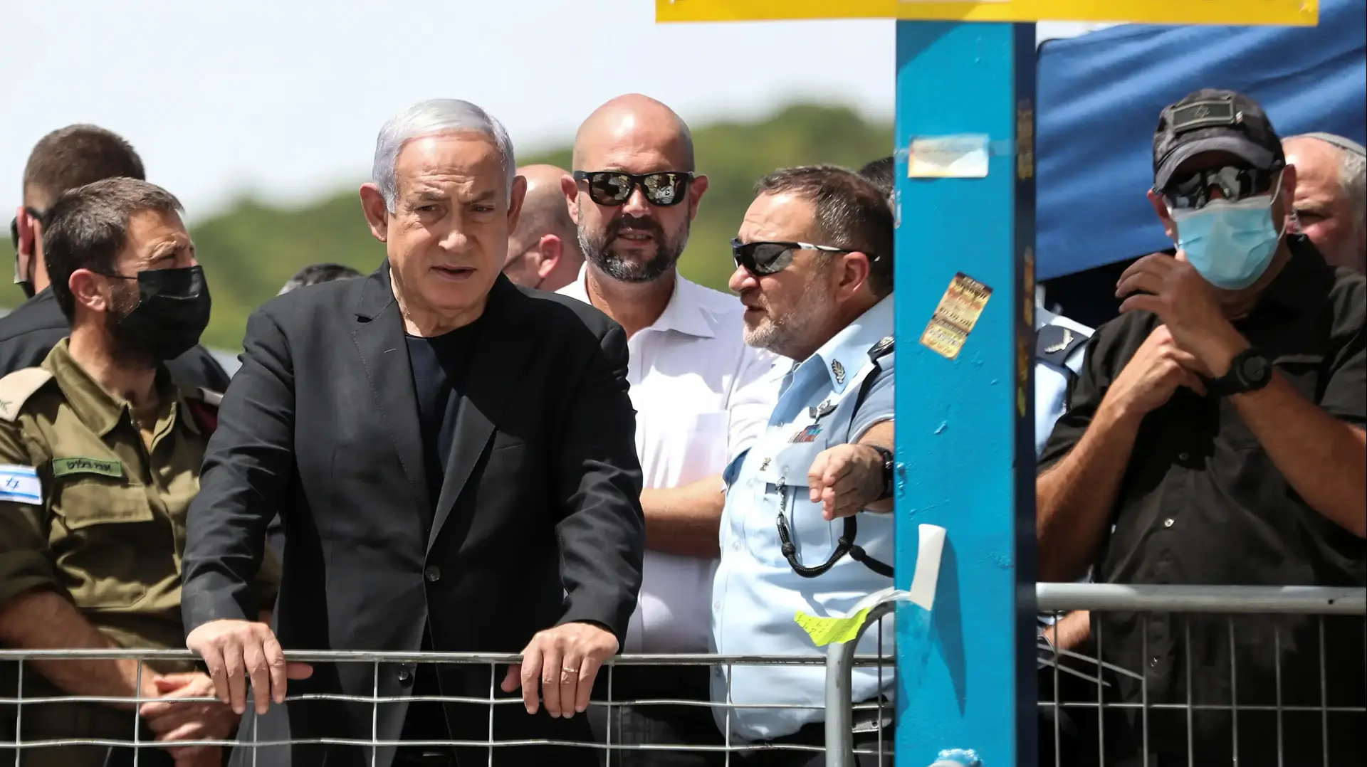 ראש הממשלה בנימין נתניהו בזירת האסון בהר מירון, 30 באפריל 2021 ראש הממשלה בנימין נתניהו בזירת האסון בהר מירון, 30 באפריל 2021