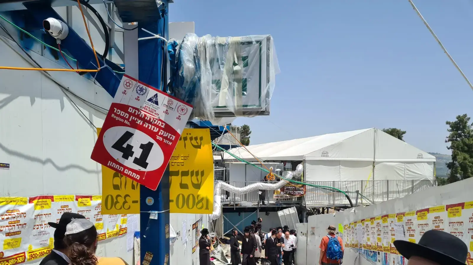 זירת האסון במירון, 30 באפריל 2021 זירת האסון במירון, 30 באפריל 2021