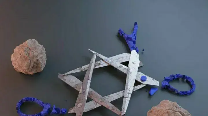 קריקטורה כחלק מההסתה ברשתות החברתיות הפלסטיניות, הר הבית, 9 מאי 2021 קריקטורה כחלק מההסתה ברשתות החברתיות הפלסטיניות, הר הבית, 9 מאי 2021