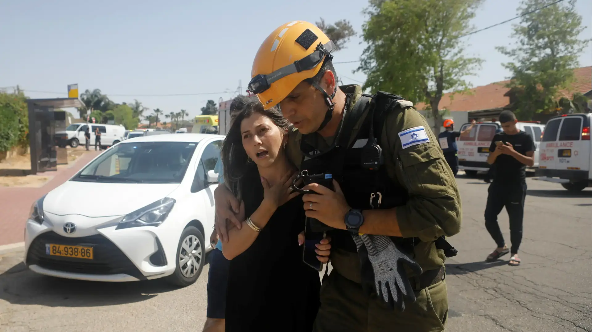 זירת פגיעת  הרקטע באשקלון 11 במאי 2021