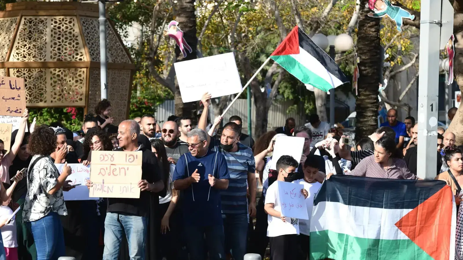 ברקע המתיחות הביטחונית | הפגנת ההזדהות ביפו עם הפלסטינים 11 במאי 2021