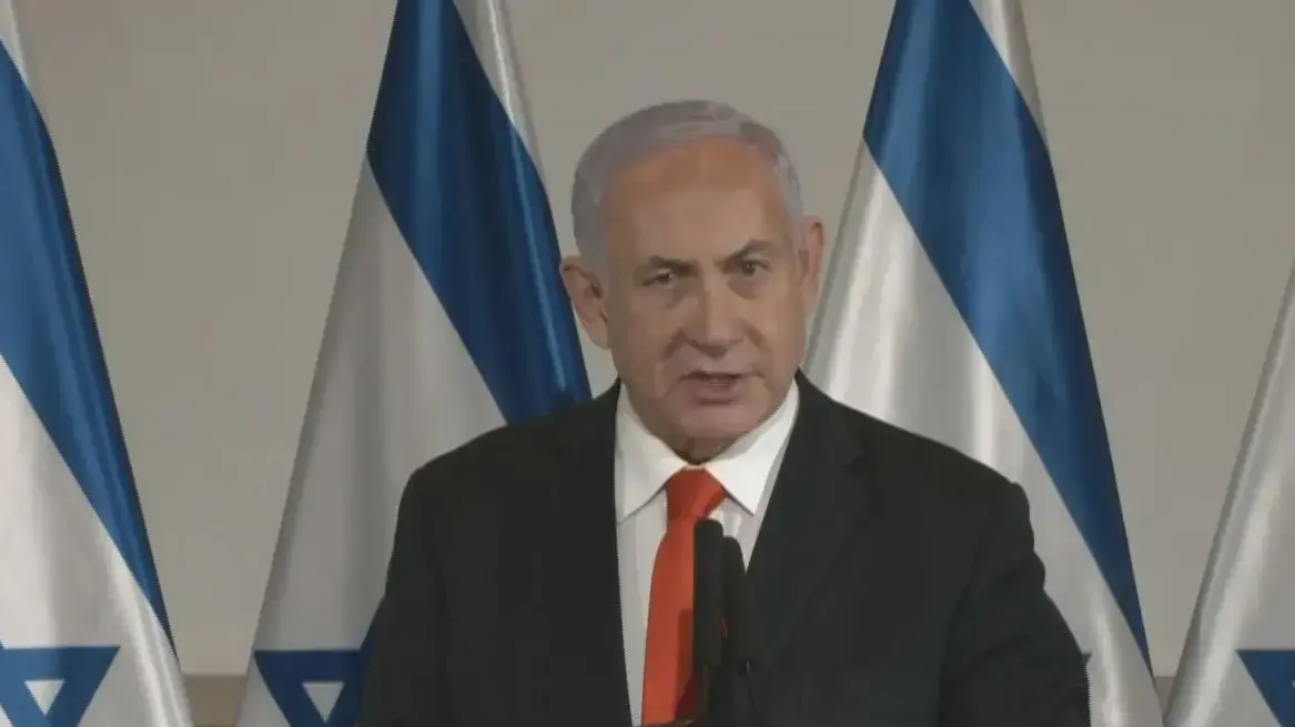 ראש הממשלה, בנימין נתניהו בהצהרה לקתשורת בקרייה 11 במאי 2021 ראש הממשלה, בנימין נתניהו בהצהרה לקתשורת בקרייה 11 במאי 2021