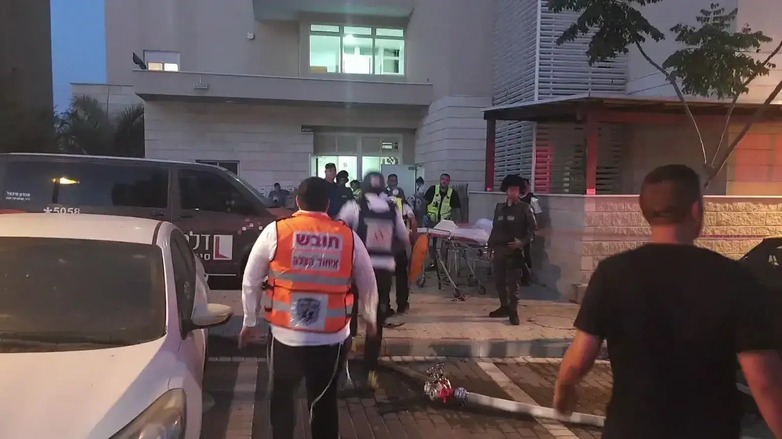זירת הנפילה בשדרות 12 במאי 2021