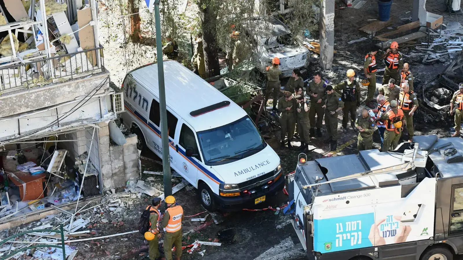 זירת נפילה ברמת גן, 15 במאי 2021 זירת נפילה ברמת גן, 15 במאי 2021