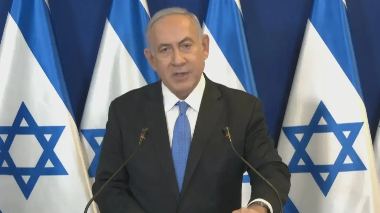 ראש הממשלה בנימין נתניהו בהצהרה לתקשורת, 16 במאי 2021