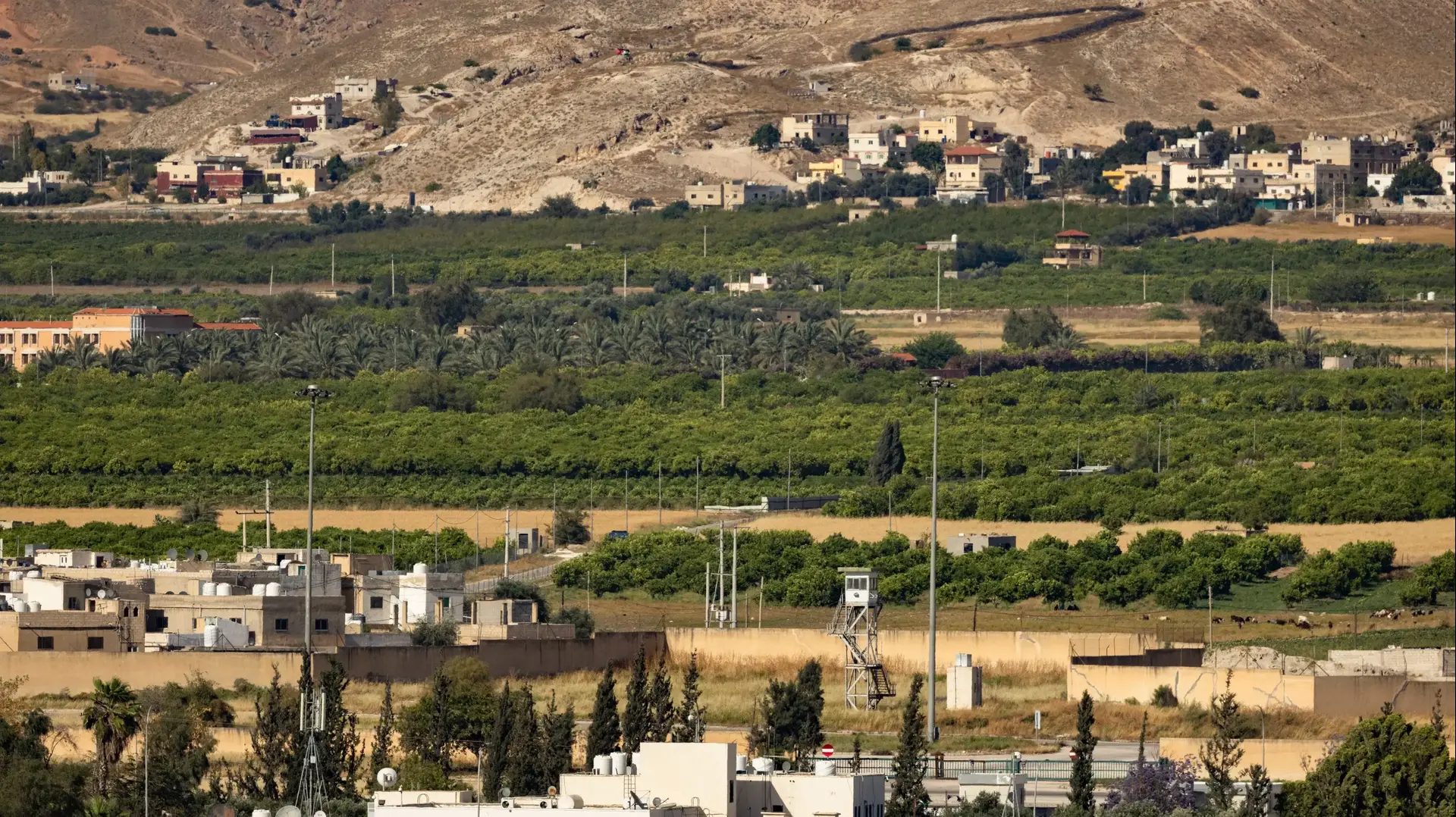 גשר שייח חוסיין מעבר גבול ירדן איזור בית שאן, מאי 2021