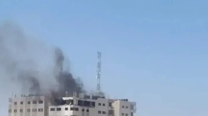 תקיפת בניין אל-אנדלוס בעזה תקיפת בניין אל-אנדלוס בעזה
