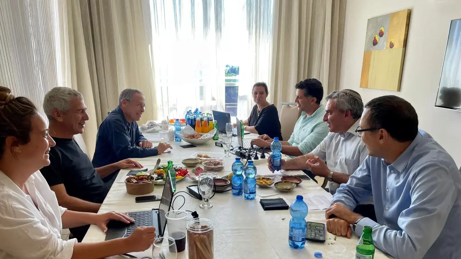 צוותי המו״מ של יש עתיד ותקווה חדשה צוותי המו״מ של יש עתיד ותקווה חדשה