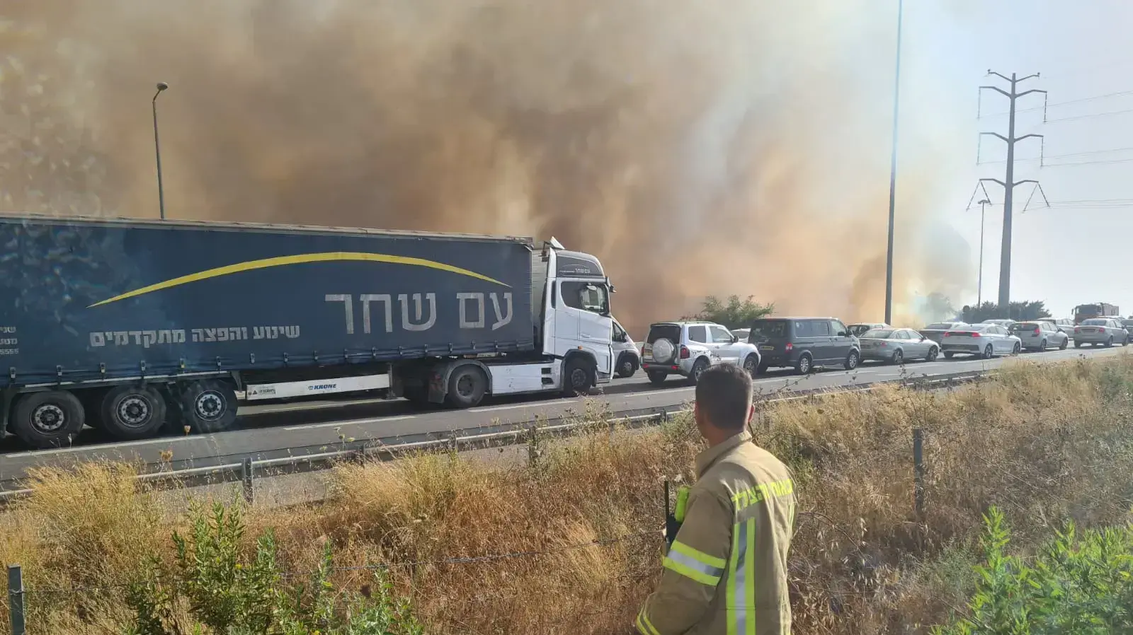 שריפת קוצים גדולה במחלף אייל, 31 במאי 2021 שריפת קוצים גדולה במחלף אייל, 31 במאי 2021