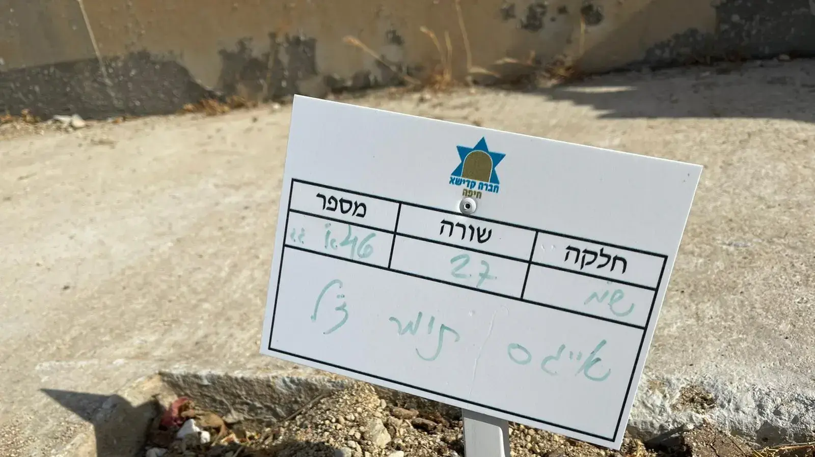 קברו של קצין המודיעין שמת בכלא קברו של קצין המודיעין שמת בכלא
