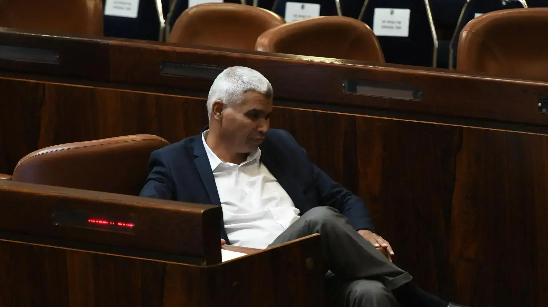 סעיד אל-חרומי בישיבת השבעת הממשלה, 14 ביוני 2021 סעיד אל-חרומי בישיבת השבעת הממשלה, 14 ביוני 2021