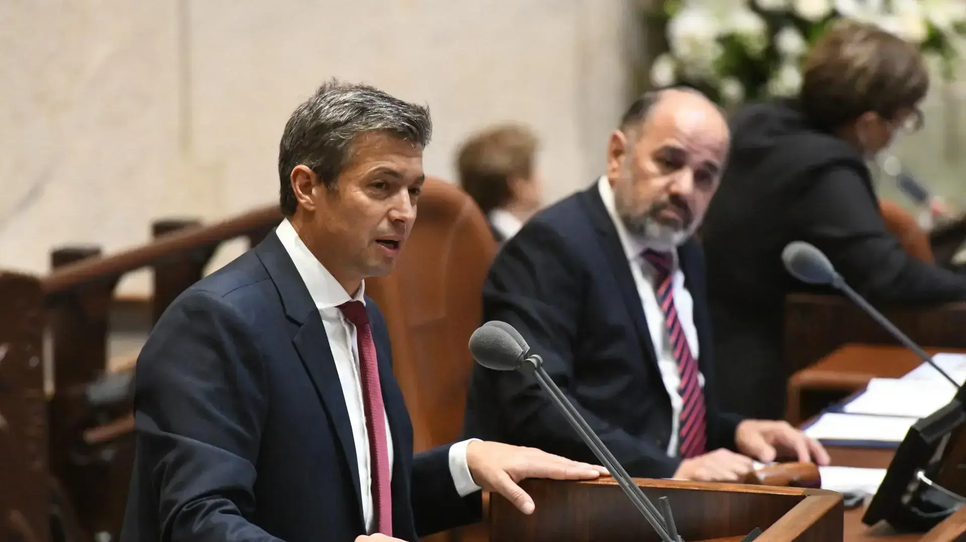 יועז הנדל בישיבת השבעת הממשלה, 14 ביוני 2021 יועז הנדל בישיבת השבעת הממשלה, 14 ביוני 2021