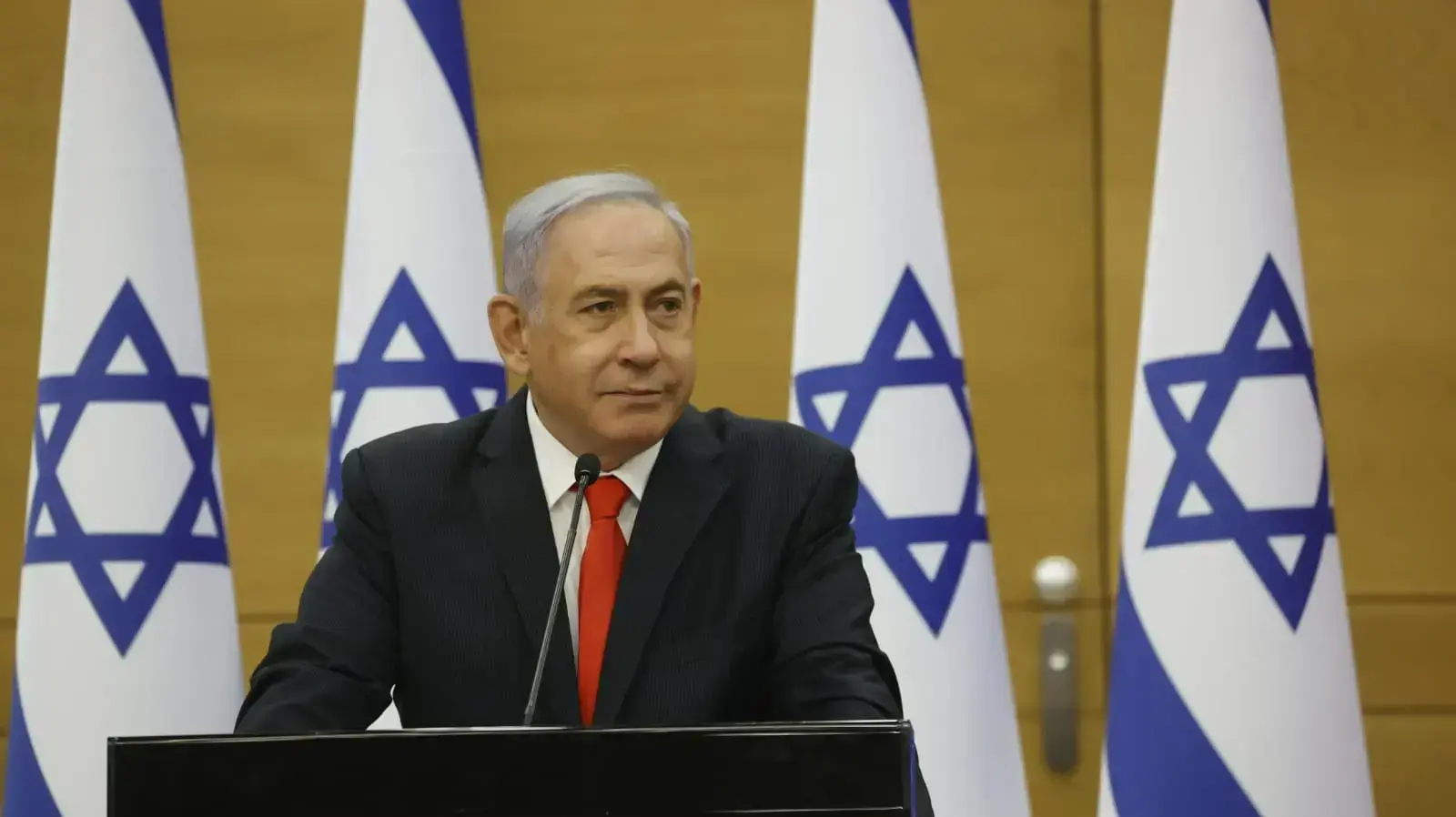 יו"ר האופוזיציה, בנמימין נתניהו במהלך ישיבת סיעות המחנה הלאומי בכנסת 14 ביוני 2021 יו"ר האופוזיציה, בנמימין נתניהו במהלך ישיבת סיעות המחנה הלאומי בכנסת 14 ביוני 2021