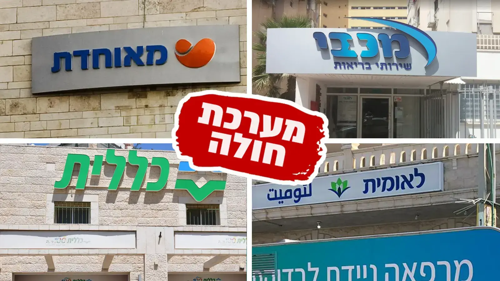 קופת חולים, מכבי, מאוחדת, לאומית, כללית