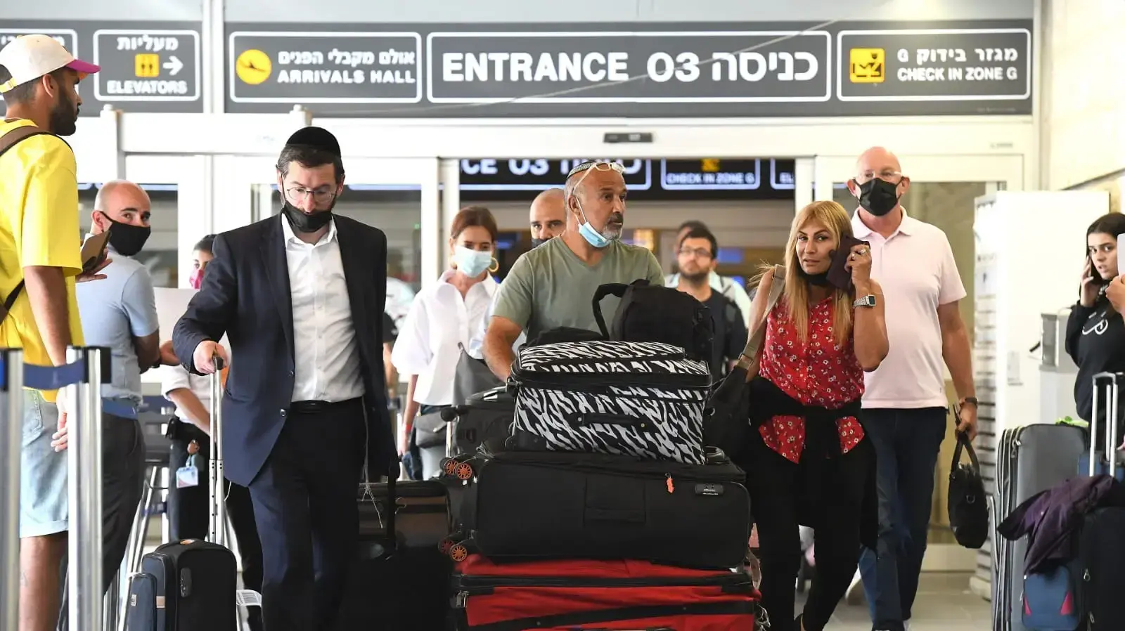 נחיתת נוסעים בנתב"ג 21 ביוני 2021