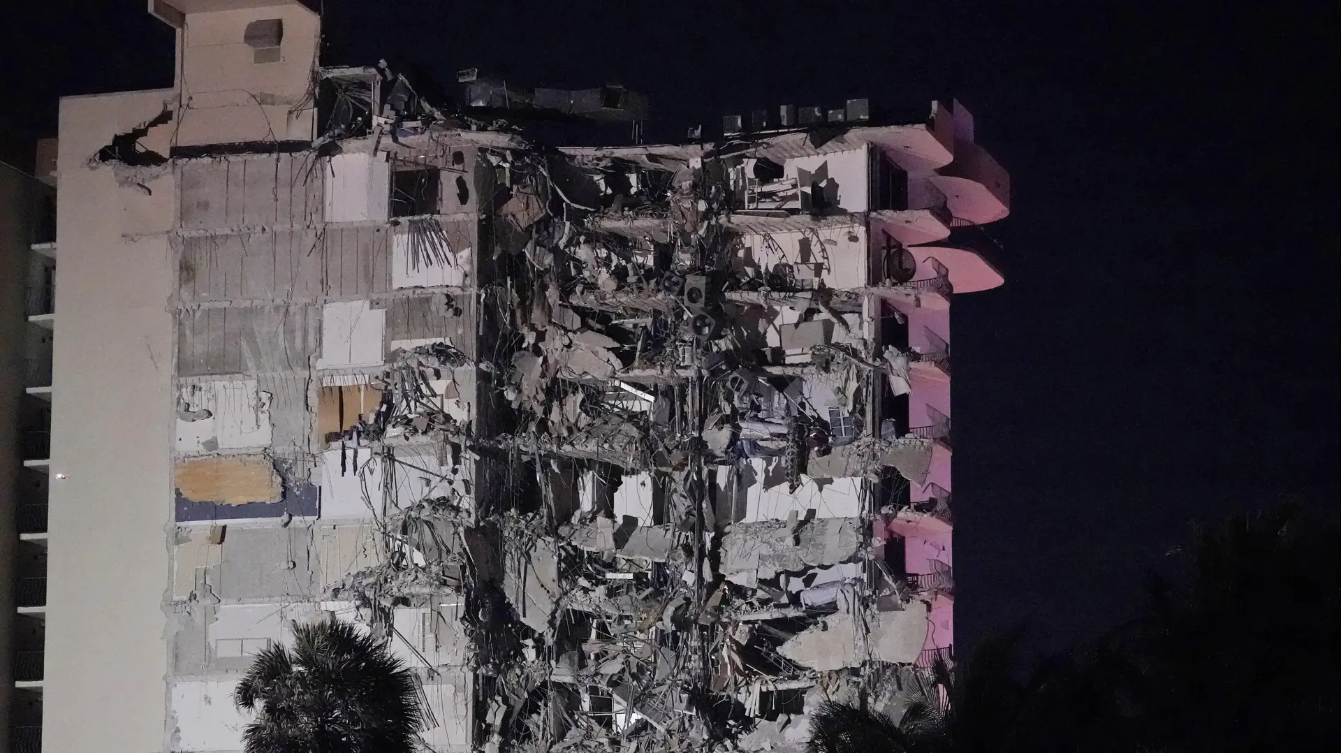 קריסת בניין באזור מיאמי, ארצות הברית, 24 ביוני 2021