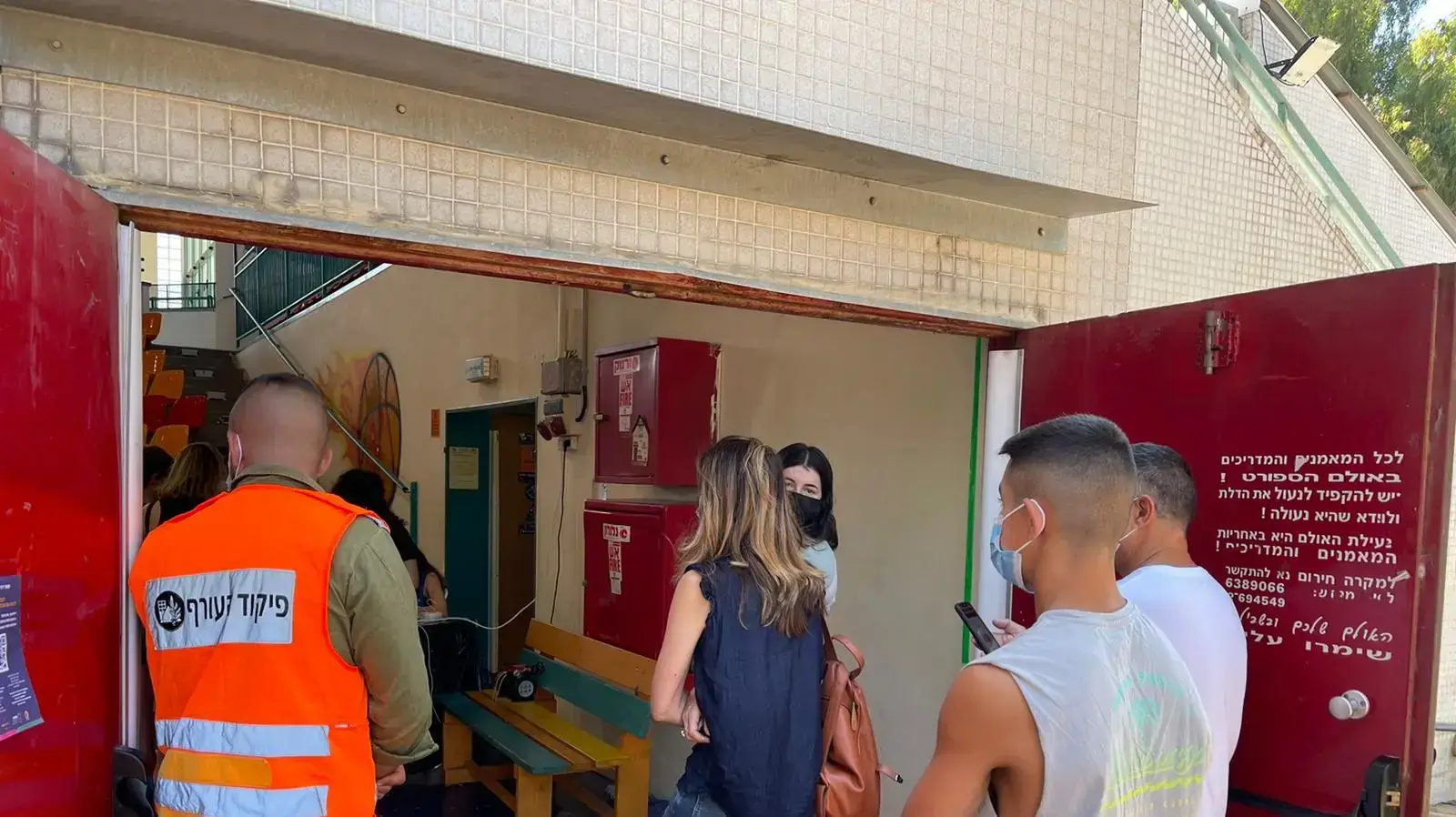 תור לבדיקת קורונה בבנימינה, 25 ביוני 2021