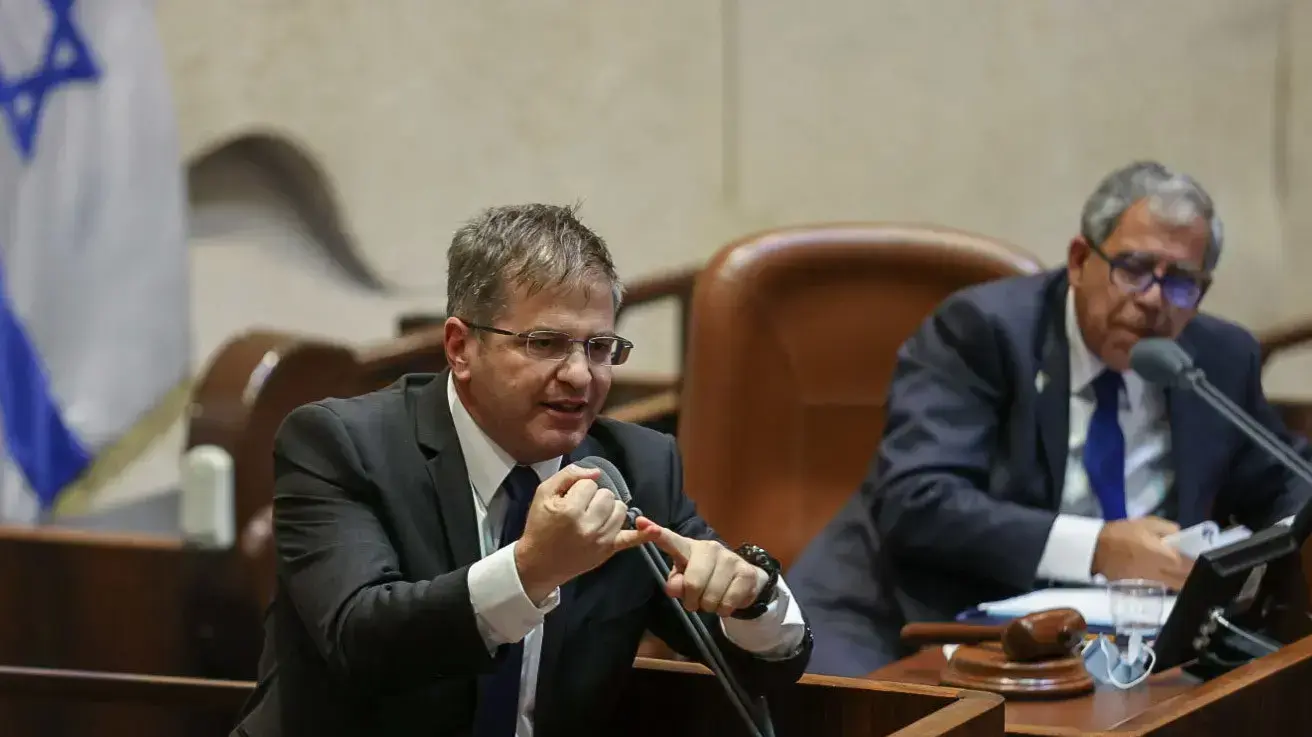 יואב קיש במהלך נאומו במליאה 28 ביוני 2021