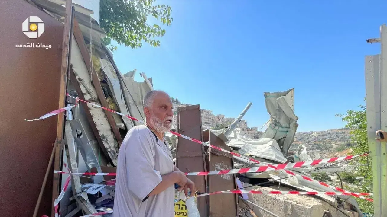 הריסת מבנה בשכונת סילוואן בירושלים, 29 ביוני 2021 הריסת מבנה בשכונת סילוואן בירושלים, 29 ביוני 2021