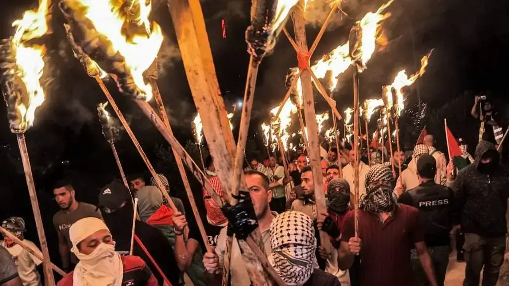 הפגנה ליד אביתר, 1 ביולי 2021