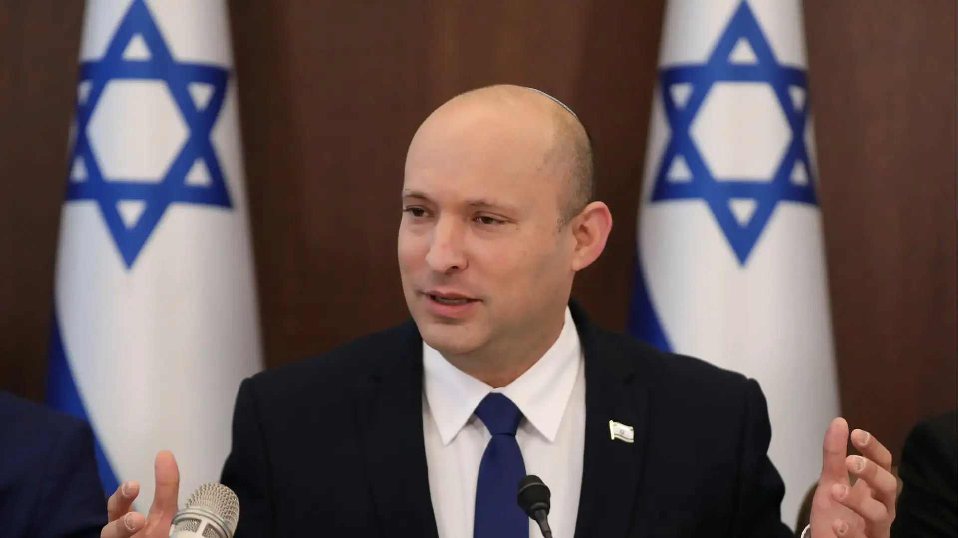 ראש הממשלה, נפתלי בנט במהלך ישיבת הממשלה 4 ביולי 2021 ראש הממשלה, נפתלי בנט במהלך ישיבת הממשלה 4 ביולי 2021
