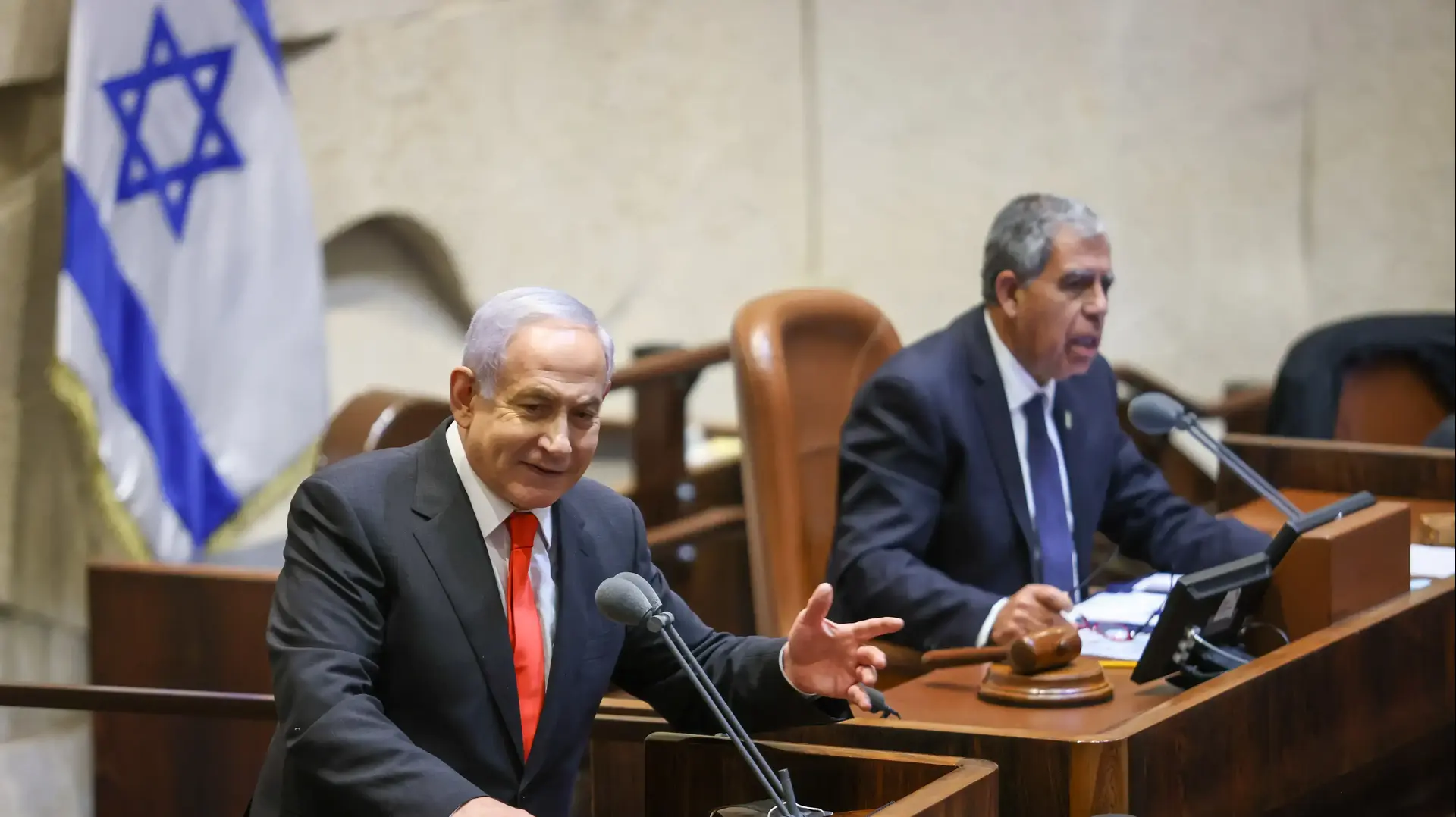 מליאת הכנסת | נתניהו במהלך נאומו במליאה  5 ביולי 2021