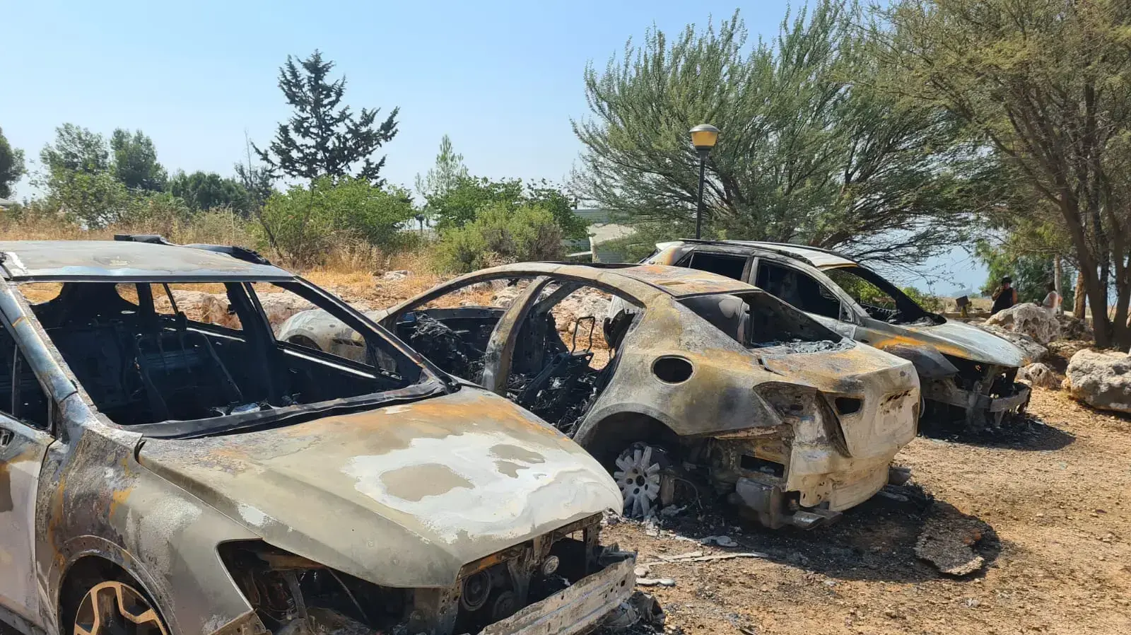 שריפת מכוניות בחניון ורד הגליל, 12 ביולי 2021