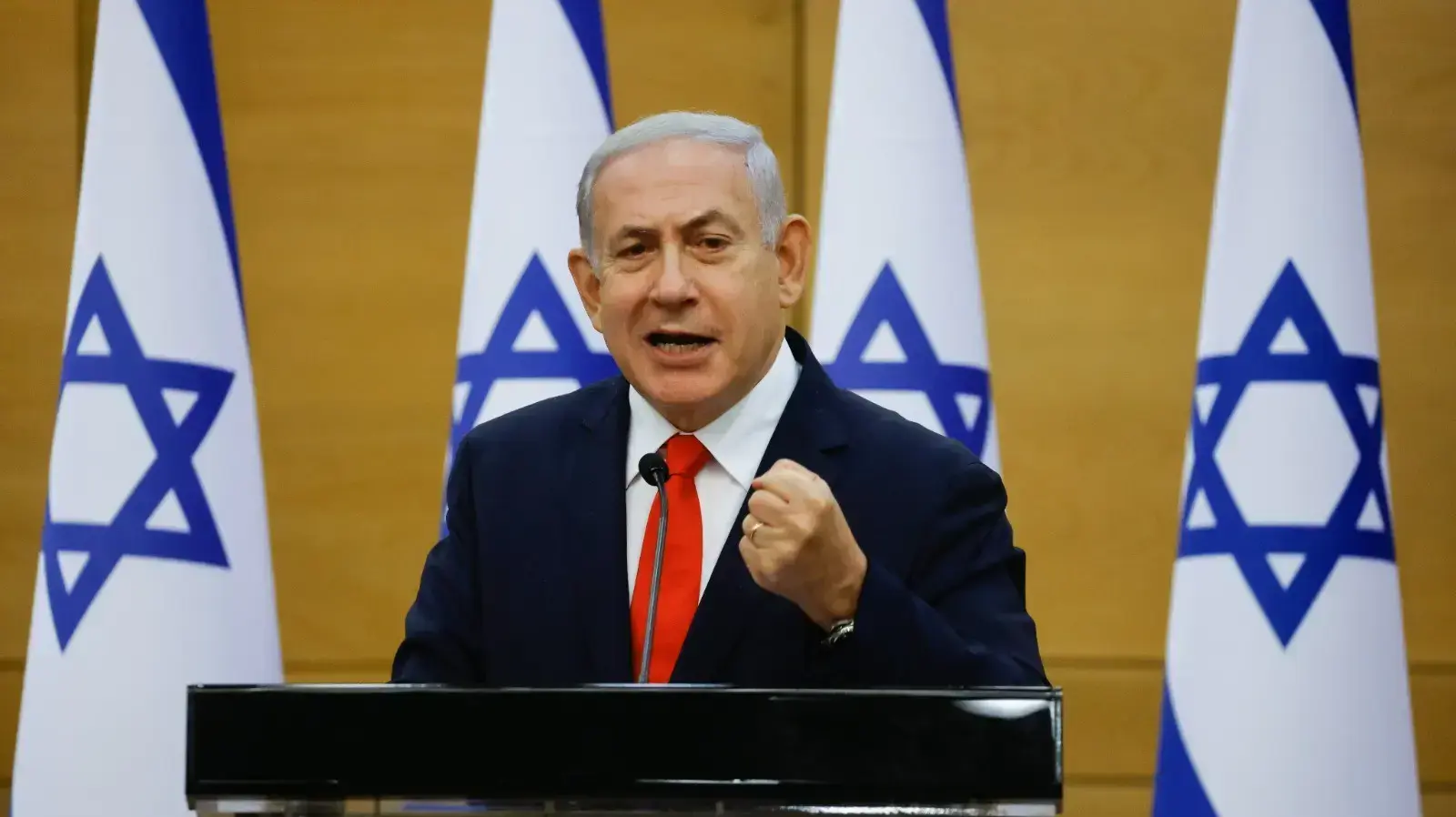 יו"ר האופוזיציה, בנימין נתניהו במהלך ישיבת סיעת הליכוד בכנסת 12 ביולי 2021 יו"ר האופוזיציה, בנימין נתניהו במהלך ישיבת סיעת הליכוד בכנסת 12 ביולי 2021