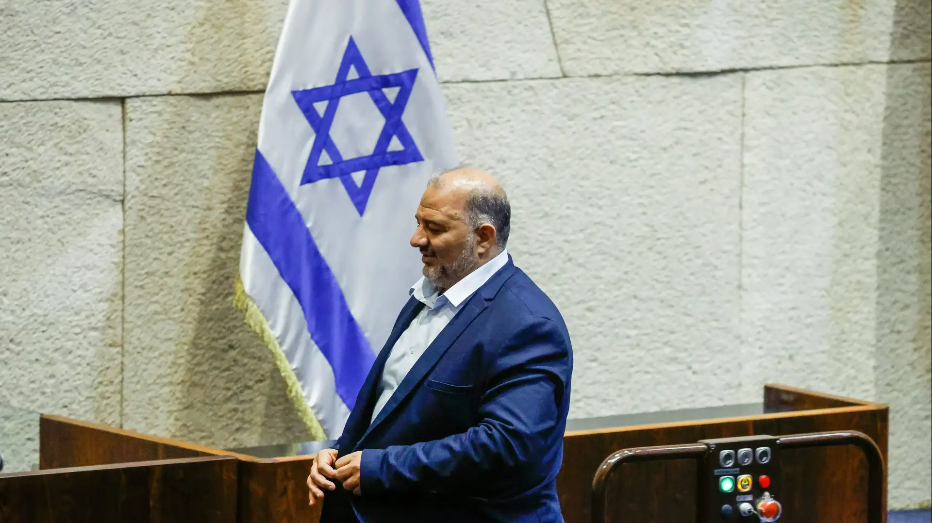 מנסור עבאס במליאת הכנסת 12 ביולי 2021 מנסור עבאס במליאת הכנסת 12 ביולי 2021