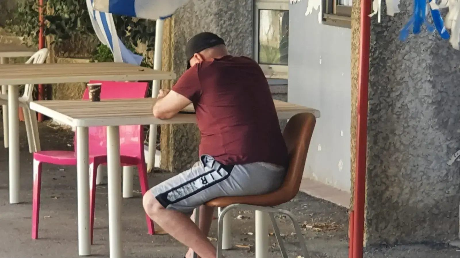 דייר בחצר בית האבות בצפת 13 ביולי 2021 דייר בחצר בית האבות בצפת 13 ביולי 2021