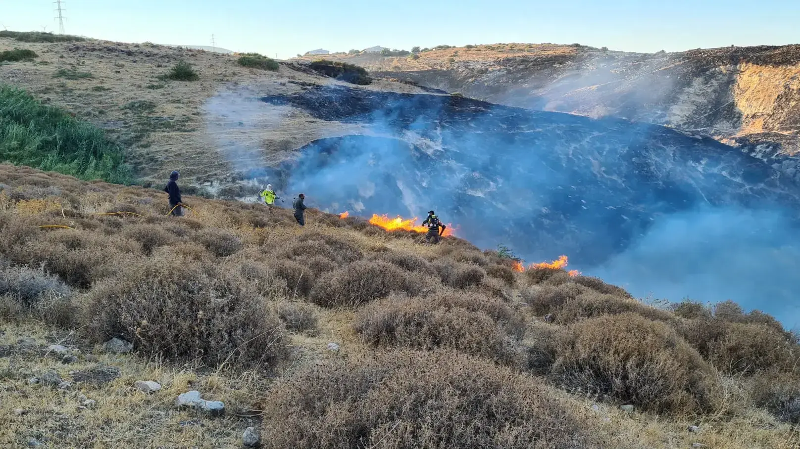 שריפה ברמת סירין שריפה ברמת סירין