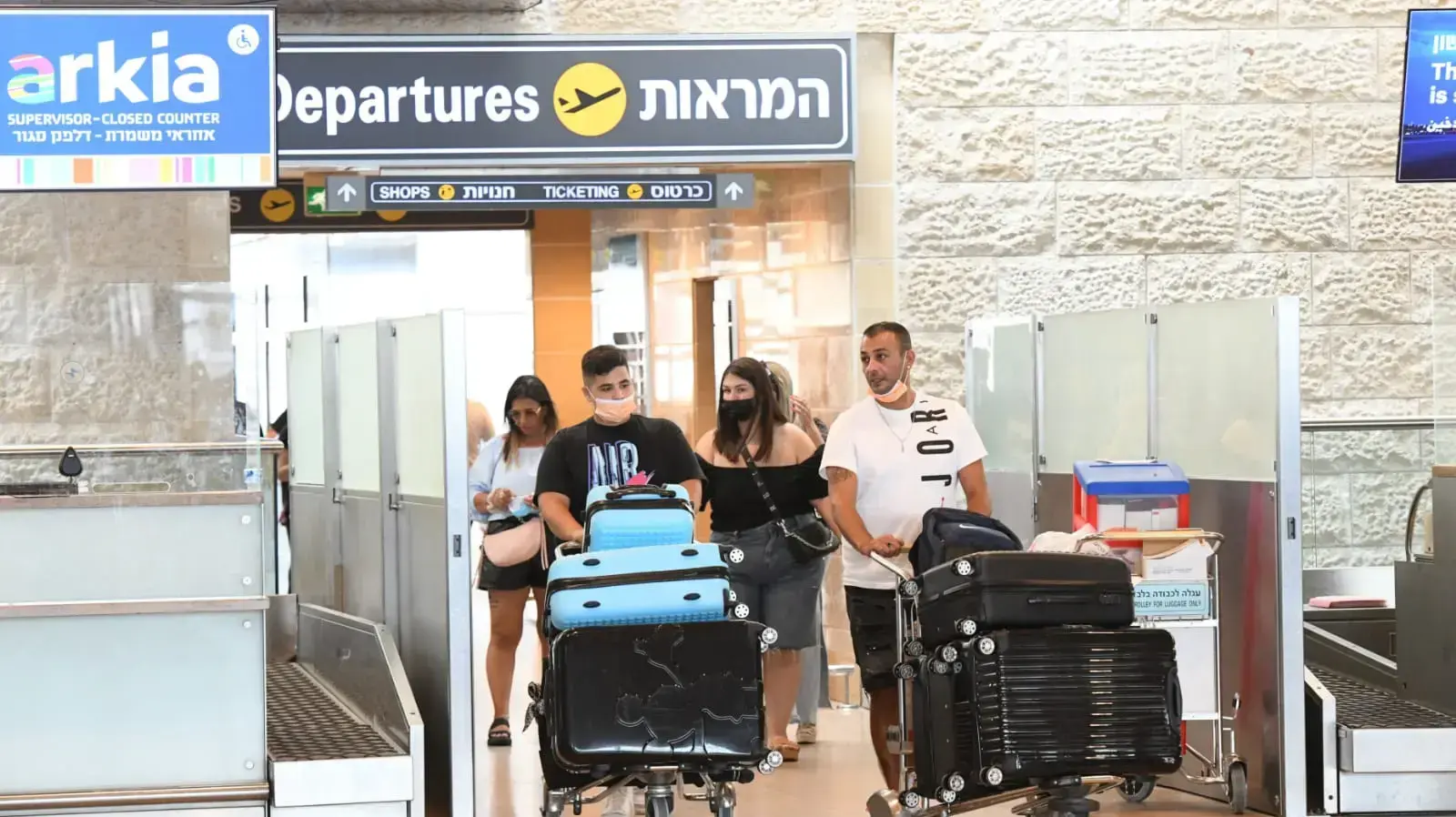 עומסים בנתב"ג 18 ביולי 2021
