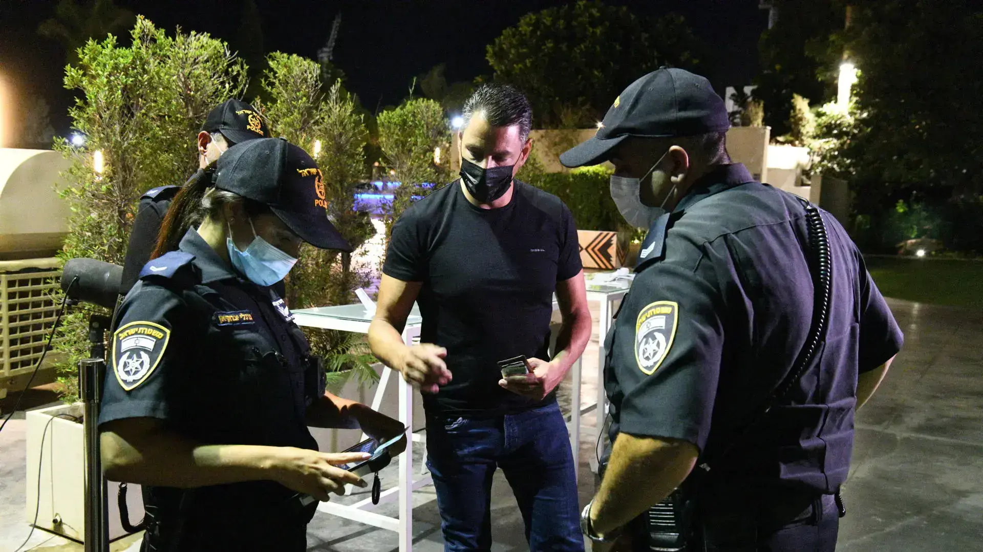 אכיפת תקנות התו השמח באולם חתונות בהרצליה 21 ביולי 2021