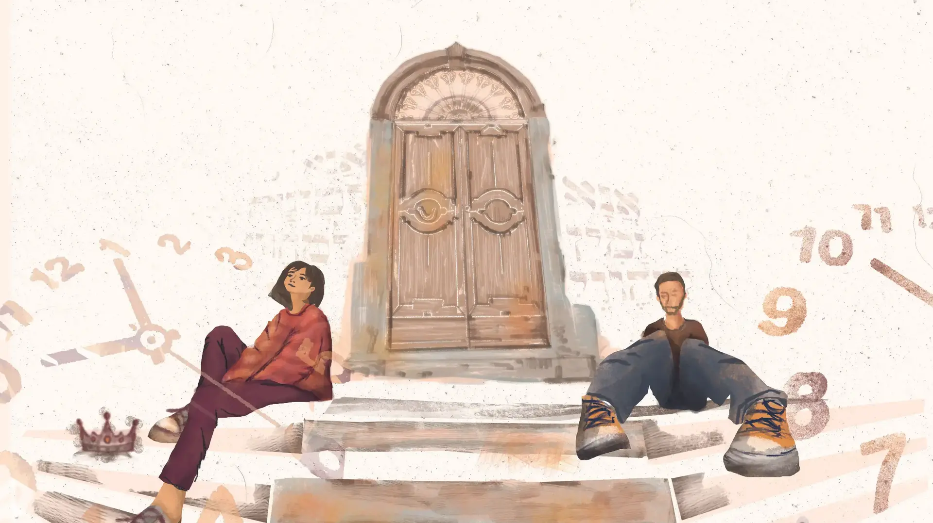איור של ציפורה בן מרדכי מתוך התערוכה "חדר המתנה" שמוצגת בפסטיבל אאוטליין ירושלים 2021 איור של ציפורה בן מרדכי מתוך התערוכה "חדר המתנה" שמוצגת בפסטיבל אאוטליין ירושלים 2021