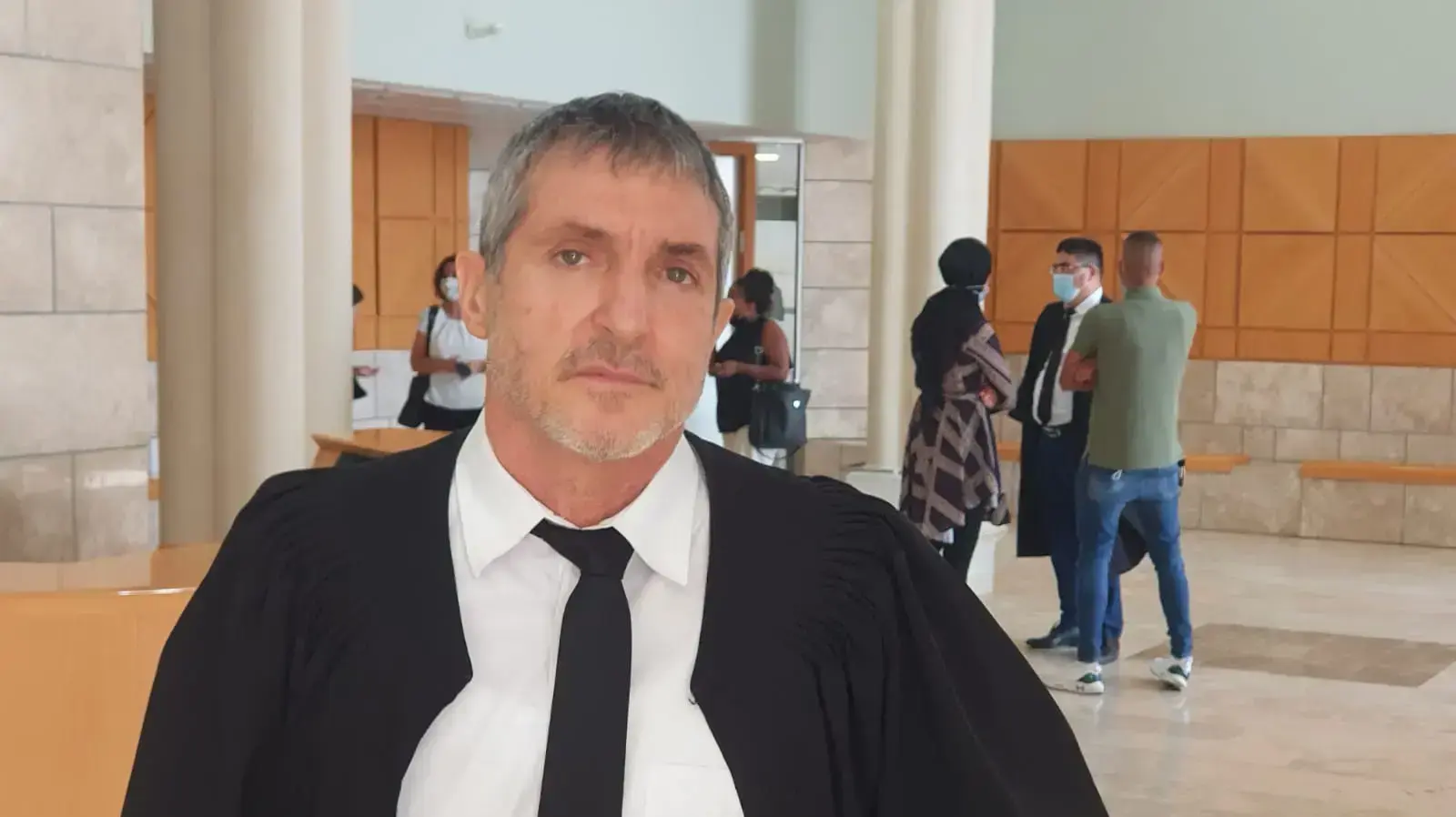 עו"ד ירום הלוי בדיון בבקשה לשחרר את רומן זדורוב עד תום ההליכים במסגרת המשפט החוזר, בימ"ש מחוזי נצרת, 3 באוגוסט 2021 עו"ד ירום הלוי בדיון בבקשה לשחרר את רומן זדורוב עד תום ההליכים במסגרת המשפט החוזר, בימ"ש מחוזי נצרת, 3 באוגוסט 2021