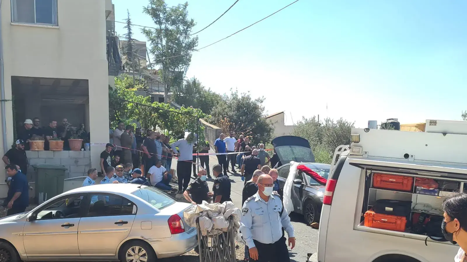 זירת הרצח של סאהר אסמאעיל , יועץ החינוך בחברה הערבית של יפעת שאשא ביטון 15 באוגוסט 2021 זירת הרצח של סאהר אסמאעיל , יועץ החינוך בחברה הערבית של יפעת שאשא ביטון 15 באוגוסט 2021