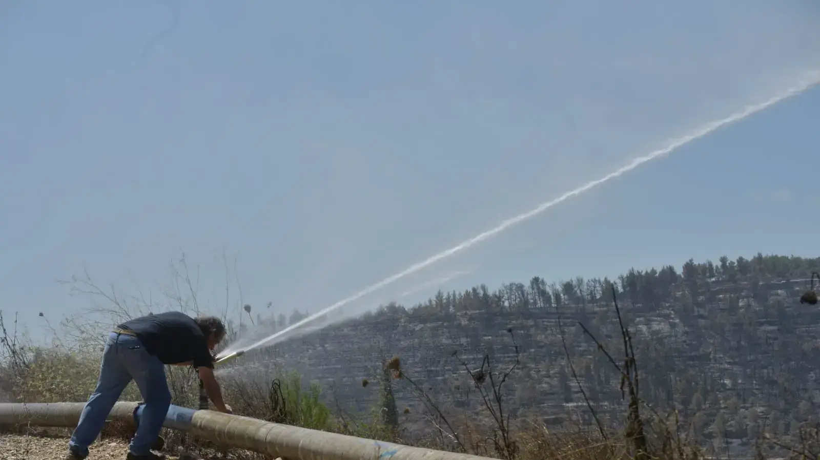 ניסיונות להתגבר על השריפה בירושלים 17 באוגוסט 2021 ניסיונות להתגבר על השריפה בירושלים 17 באוגוסט 2021