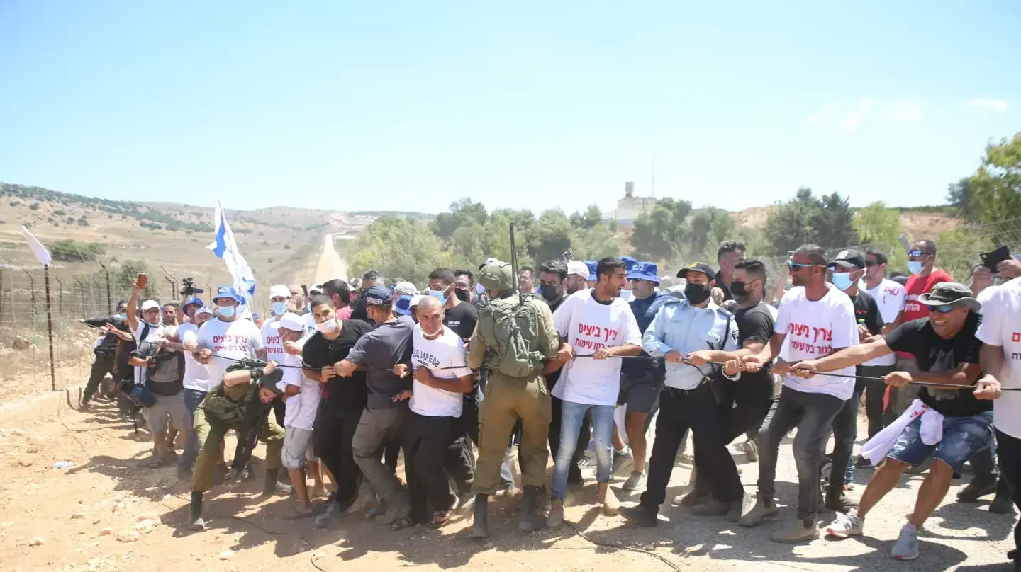 מחאת החקלאים בגבול לבנון17 באוגוסט 2021 מחאת החקלאים בגבול לבנון17 באוגוסט 2021